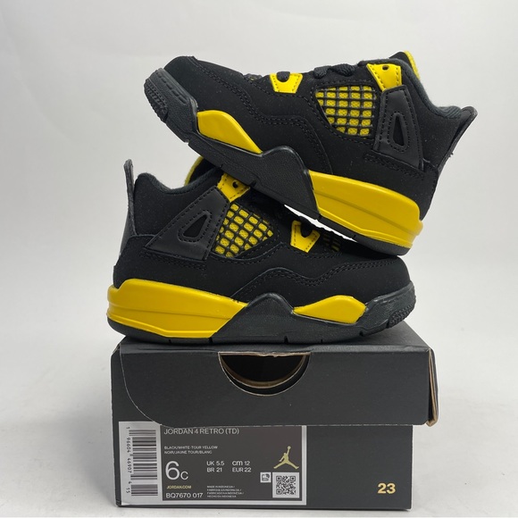 Jordan Other - Nike Air Jordan 4 Retro TD “Thunder/Tour Yellow” 2023